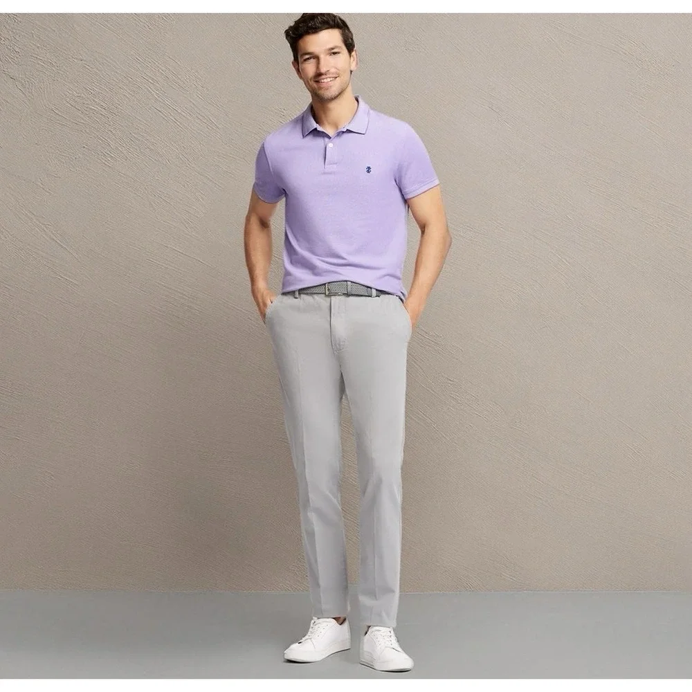 IZOD Men's Saltwater Stretch Flat Front Straight Fit Chino Pant 36W 30L